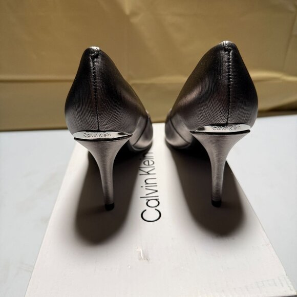 Calvin Klein Gayle Pump High Women's Heels Anthracite Size 6 - Picture 8 of 11